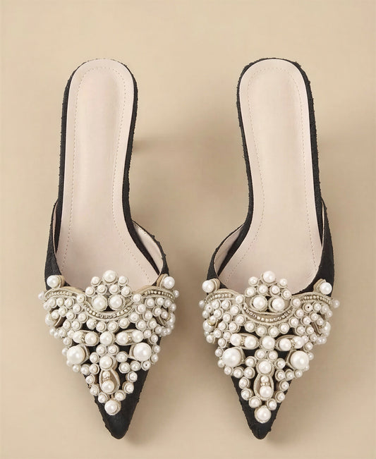 Noir Élégant Mid Heels