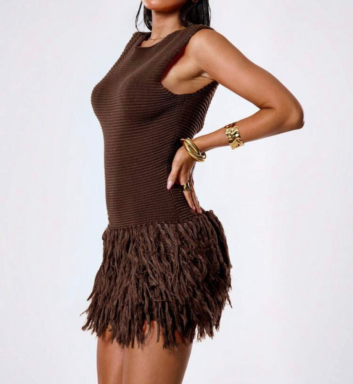 Dark Brown Beach Dress