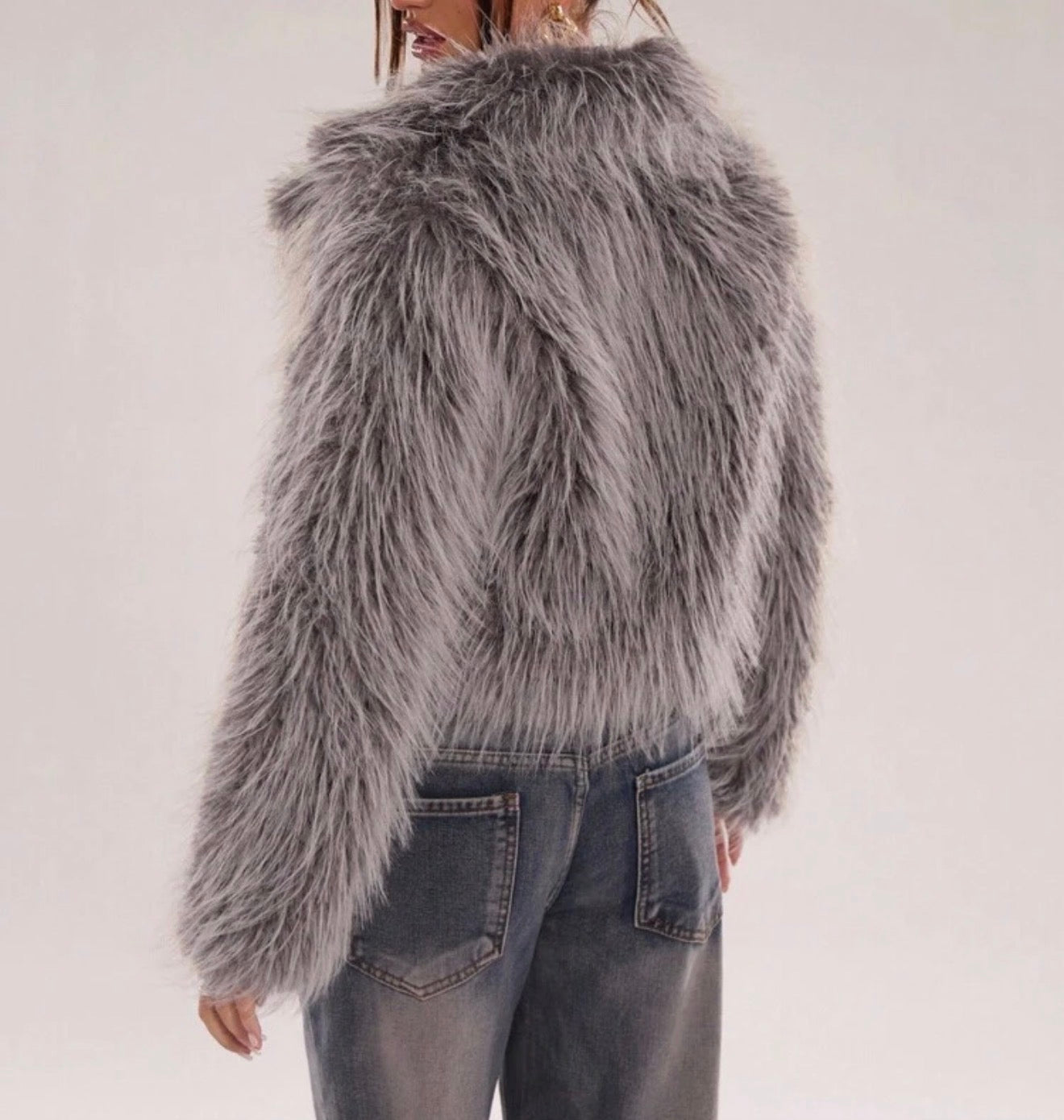 Gris Attitude Short Jacket