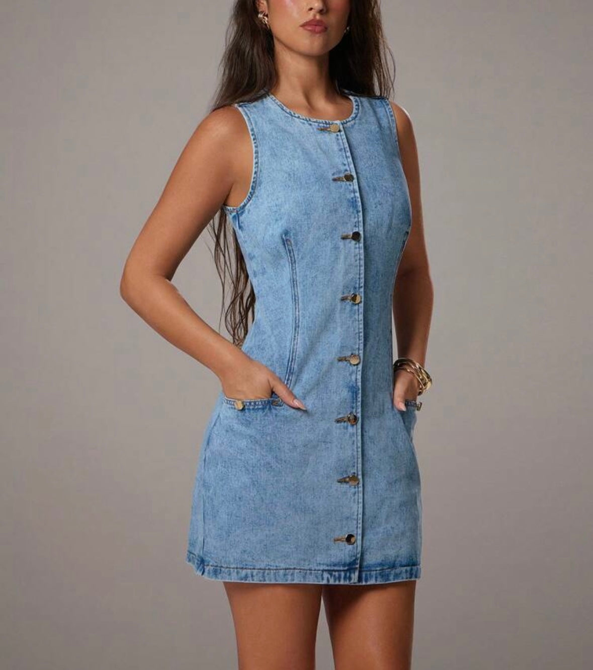 Denim Daisy Dress