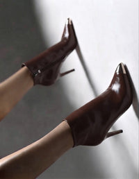 Lily Bordeaux Boots