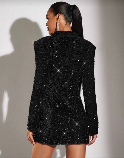 Black Diamond Blazer Dress