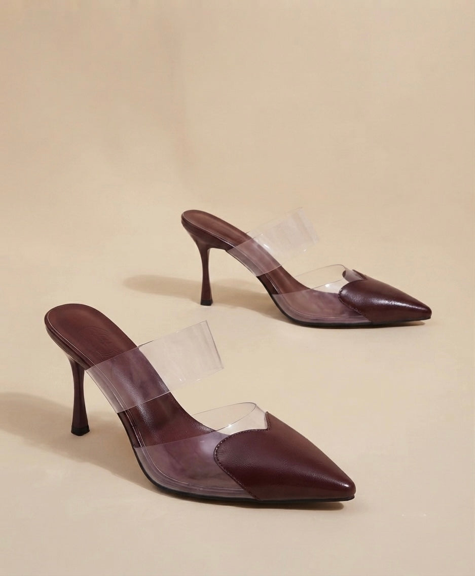 L'Élégance Bordeaux Heels