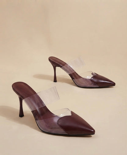 L'Élégance Bordeaux Heels
