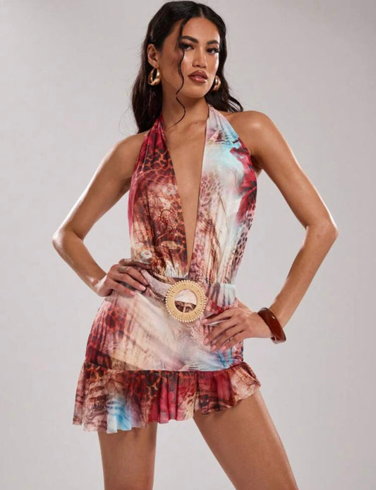 Multicolour Monaco Dress