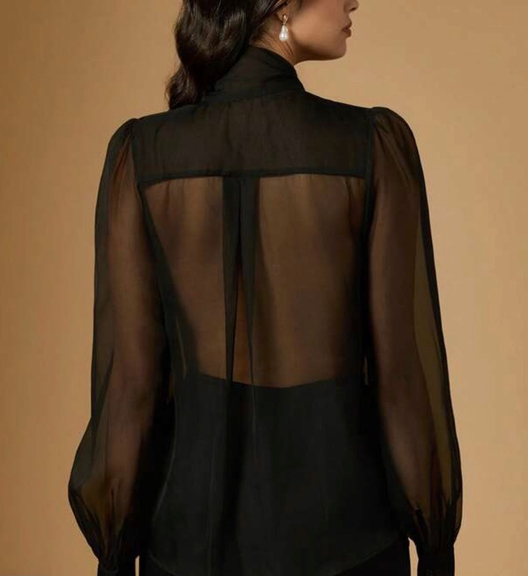 Chiffon Élégance Top