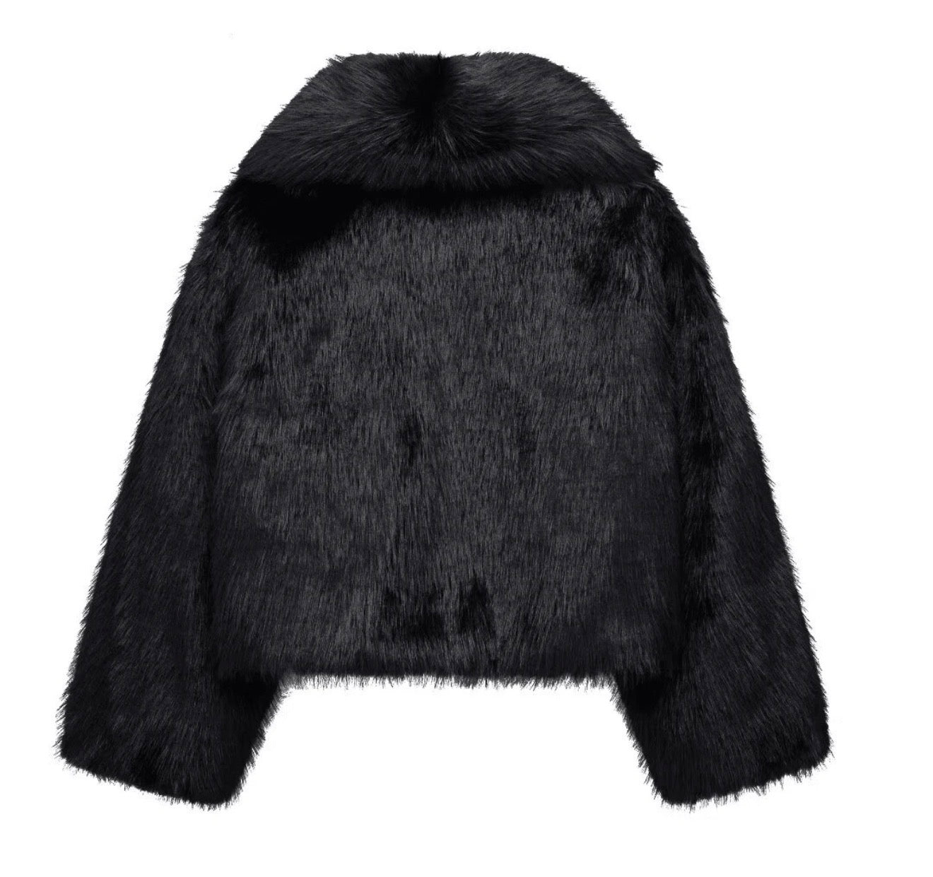 Faux Fur Noir Essential Jacket