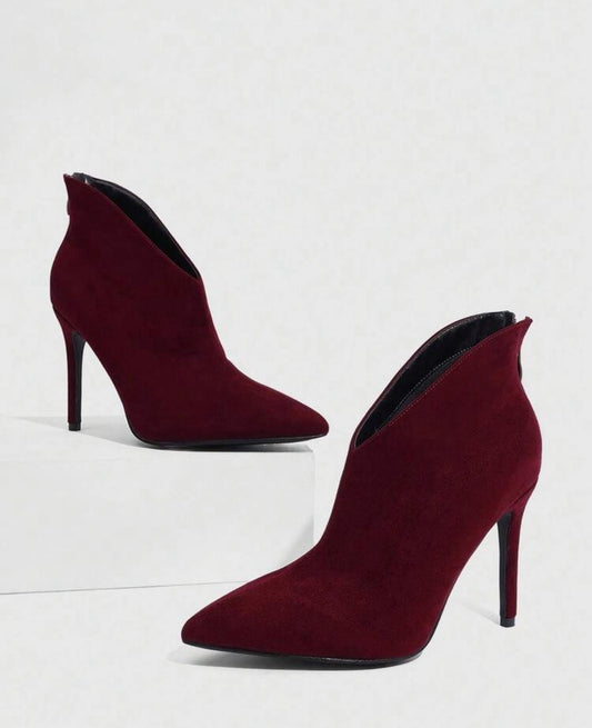 Audacieuse Burgundy Heels