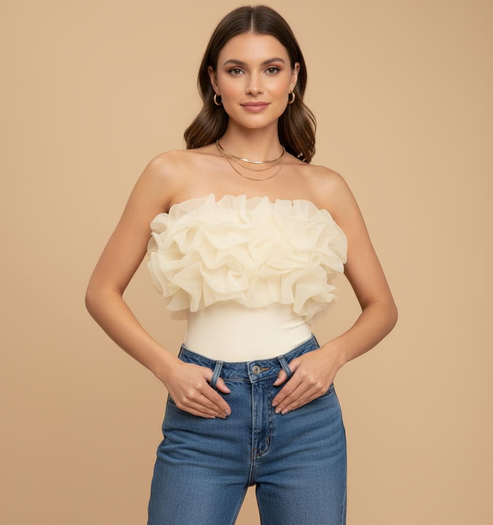Créme Bloom Bodysuit