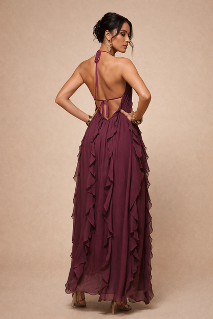 Bordeaux Elegance Dress