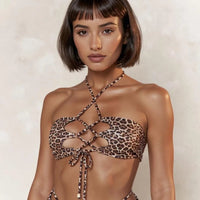Cuir de Tigre Bikini Top