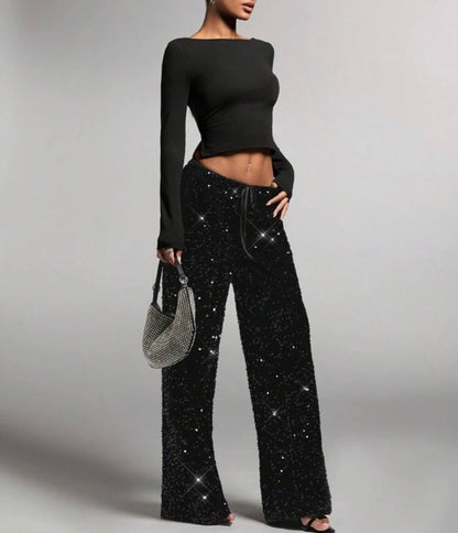 Black Party Pants