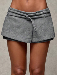 Gray Skirt Built in Short