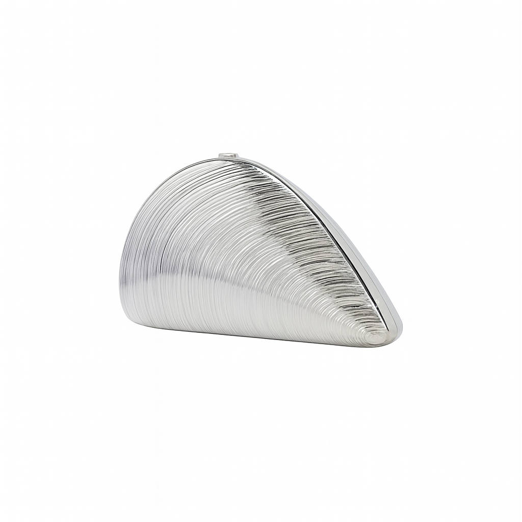 Clutch Coquillage Argenté