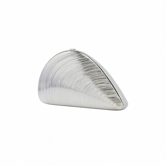 Clutch Coquillage Argenté